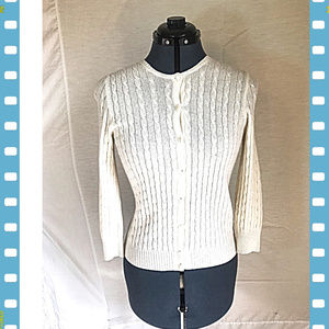 J. Crew Women's  Wool/Cashmere Argyle Rib Cardigan